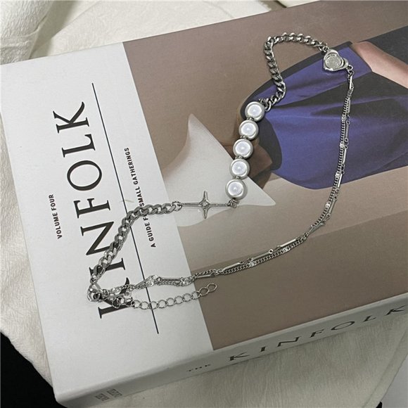 Star and Pearls Necklace - Picture 7 of 9